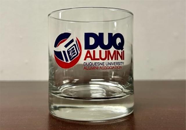 Alumni Association glass