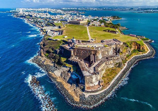 Aerial view of San Juan