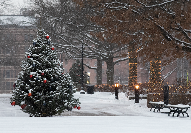 Winter on campus
