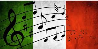 picture of the italian flag with music notes