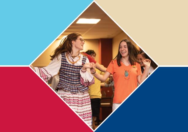 Lithuanian cultural dance event at Duquesne. 