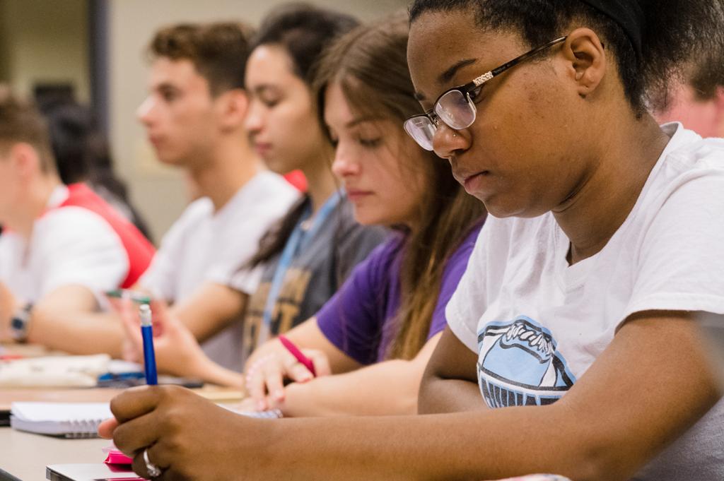 Gussin Students testing in class