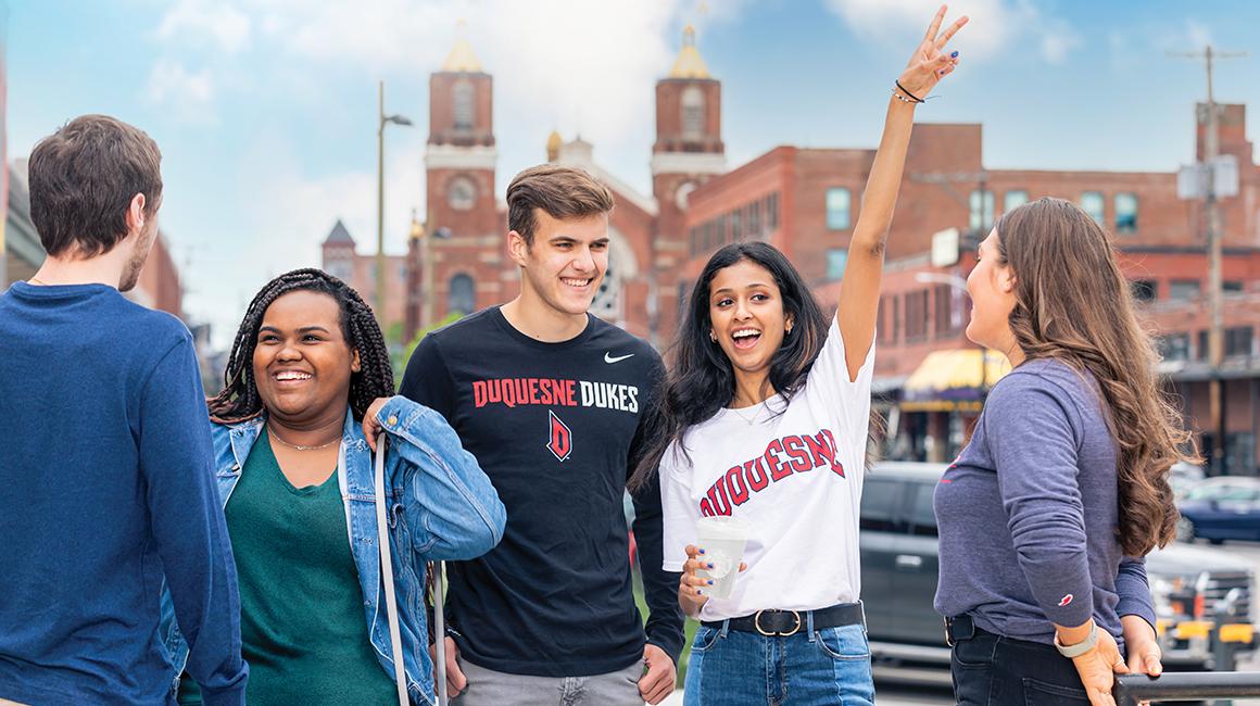 Students in the Strip District