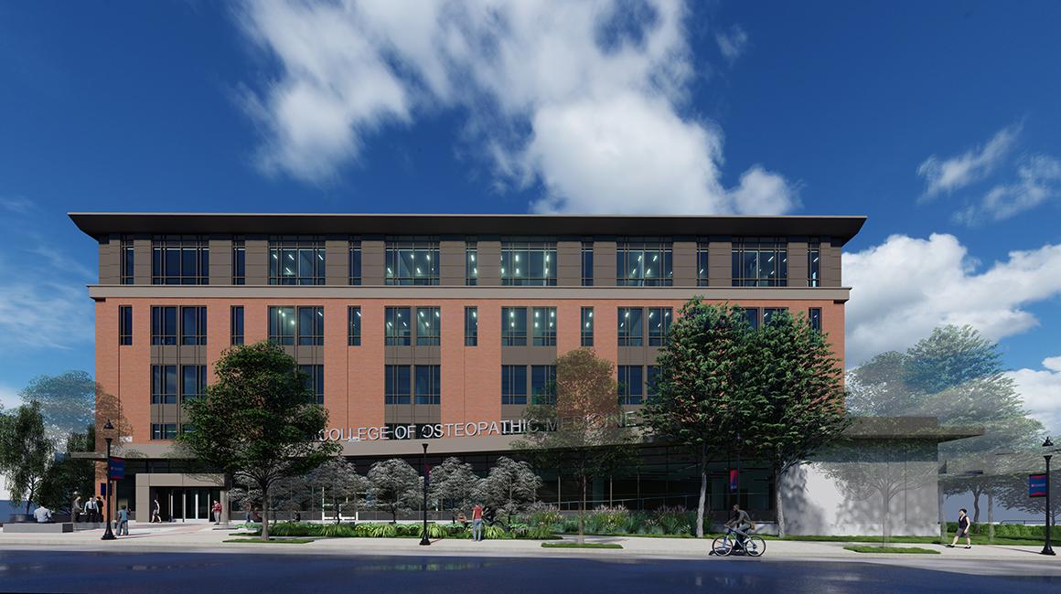 Rendering of College of Osteopathic Medicine