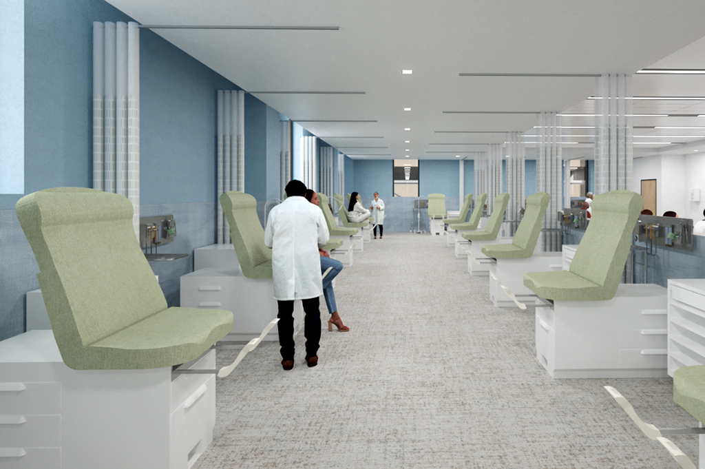Architectural rendering of advanced simulation lab.