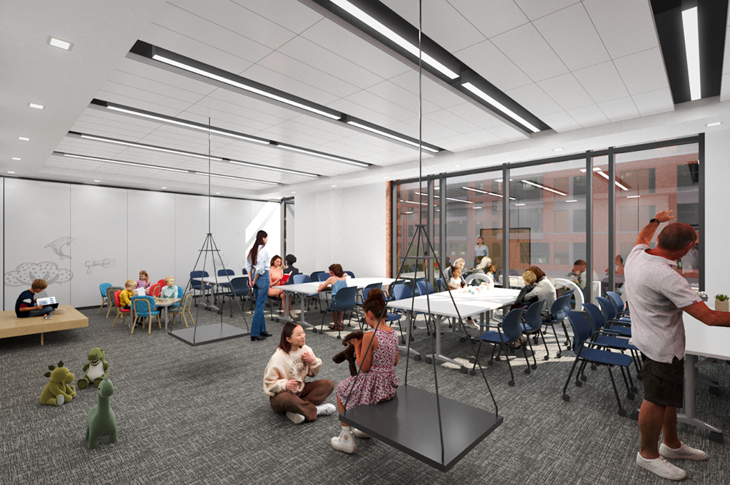 Architectural rendering of pediatric lab