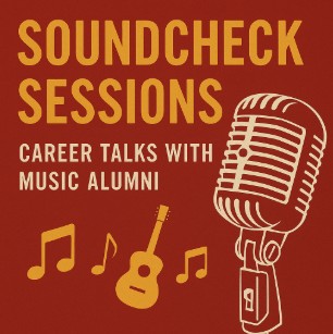 Event title with clip art of vocalist microphone, music notes, and guitar