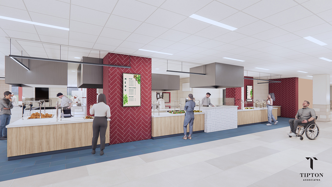 Rendering of Hogan Dining Hall