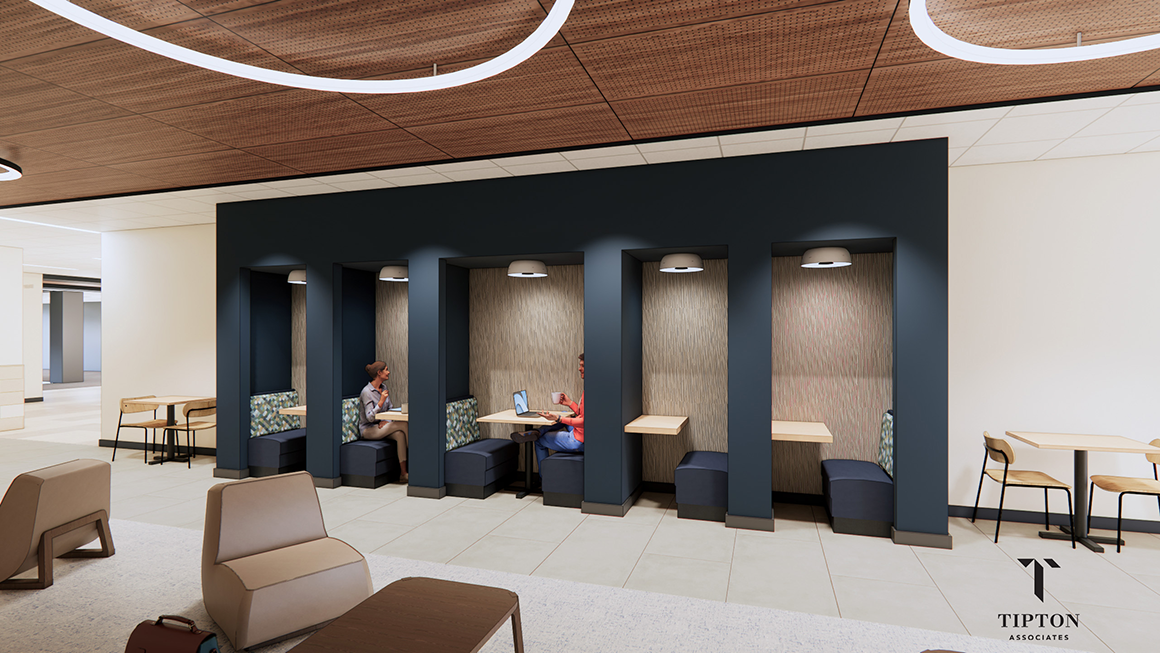 Rendering of Hogan Dining Hall.
