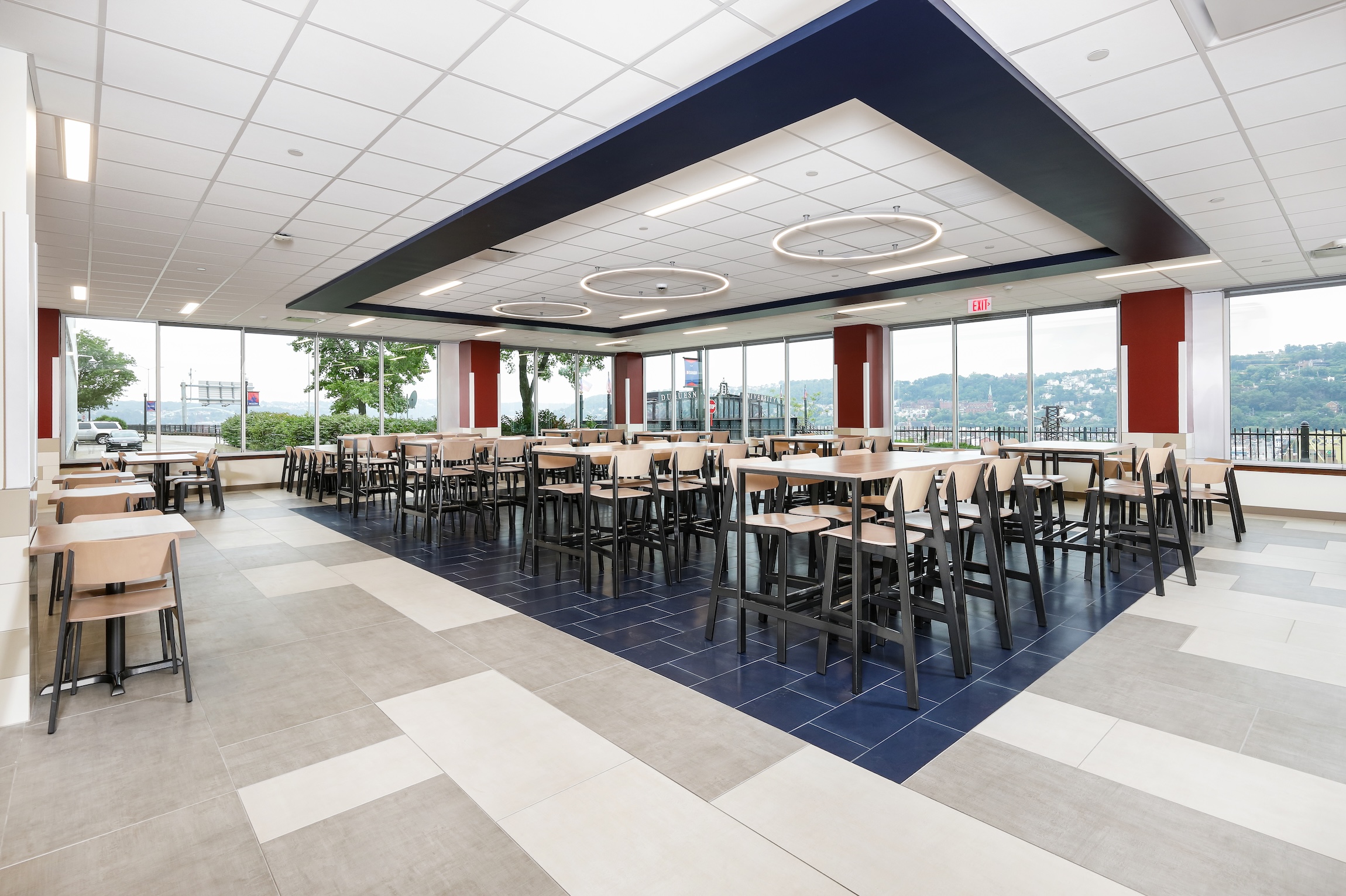 Hogan reno seating blue floor