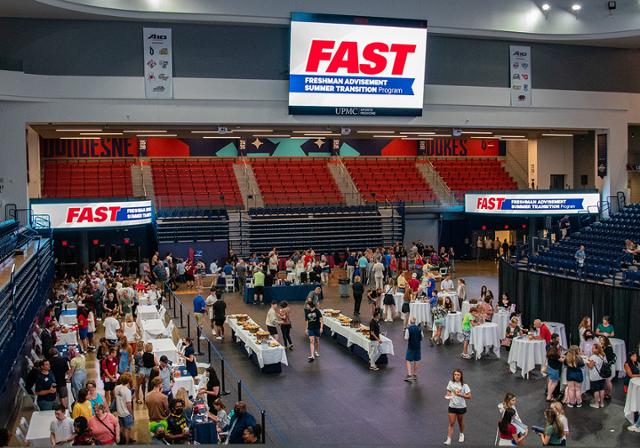 Overhead image of the FAST Program during the Resource Fair
