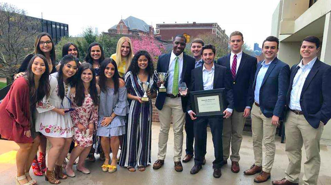 Group shot of Duquesne University Greek Life members