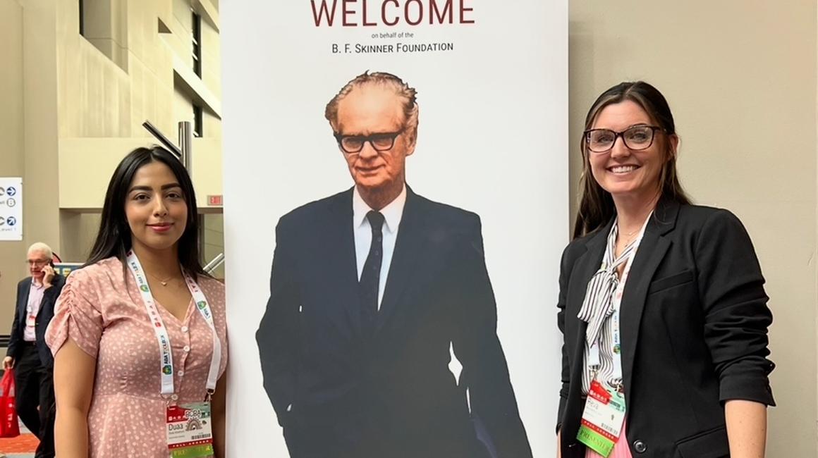 Duaa Alzahrani and Dr. Reva Mathieu attend a conference together