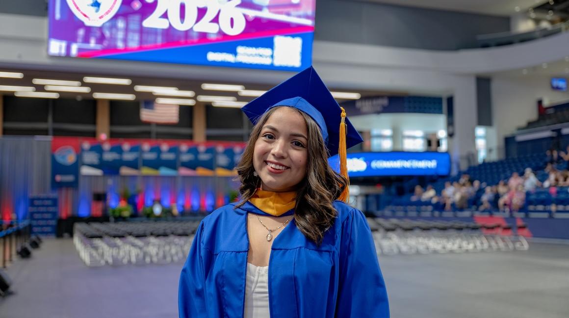 Jasmine at Rangos Commencement