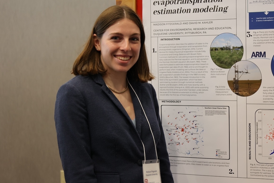 Madison Fitzgerald at poster presentation