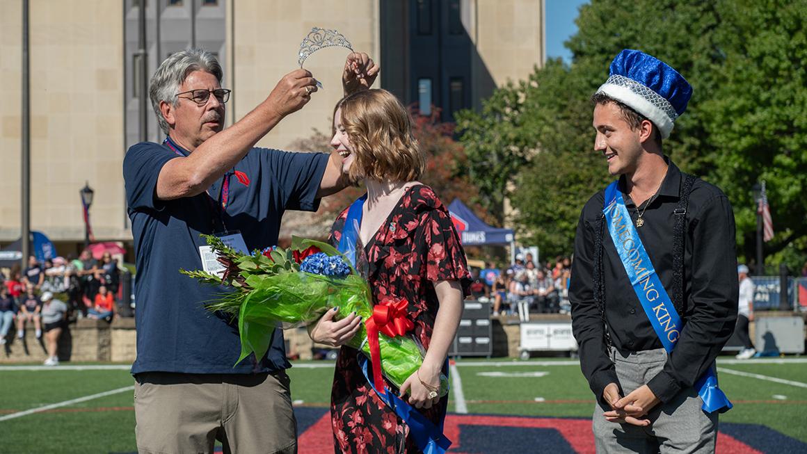 Homecoming Queen, King, and President Gormley