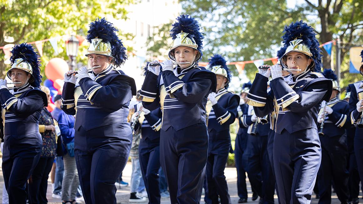 Homecoming marching band