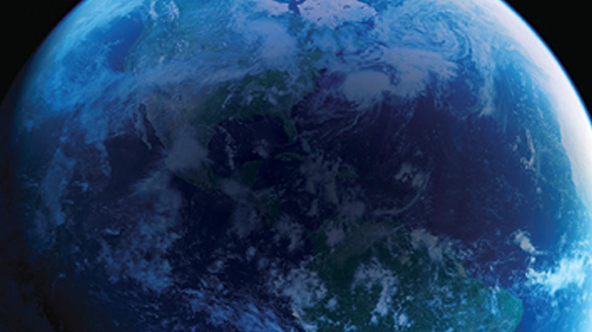 Photo of planet earth in outerspace.