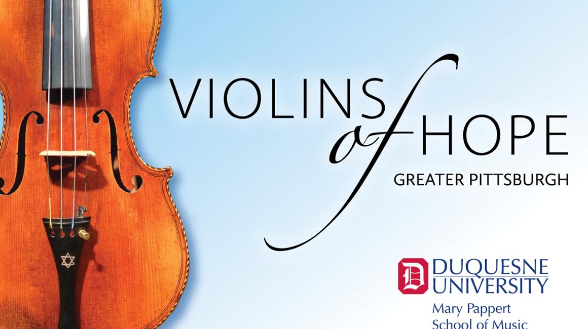 Duquesne Violins of Hope graphic
