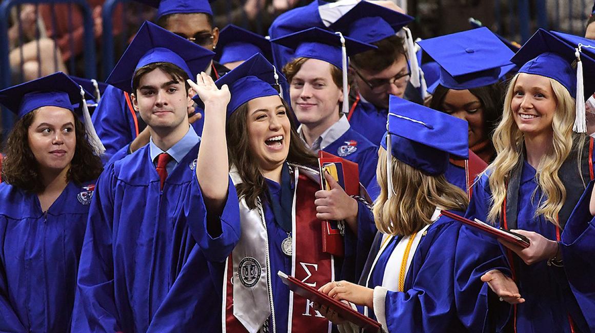Students celebrate at commencement