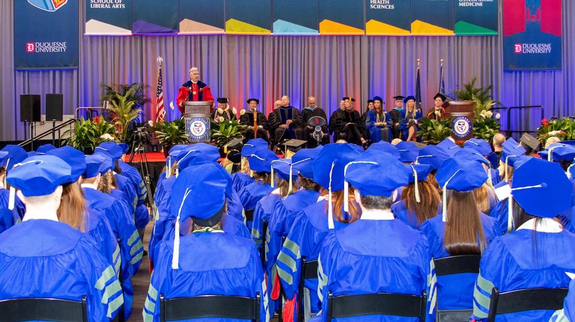 President and platform party at Graduation