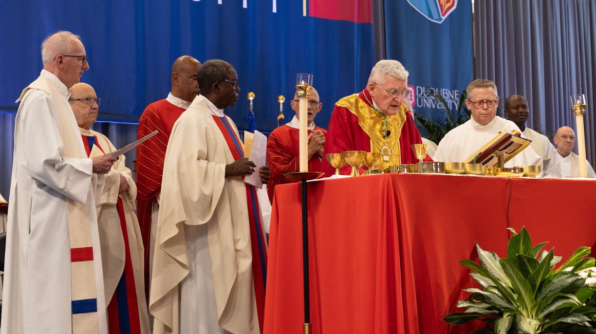 Bishop Zubik and Duquesne Spiritan Priests
