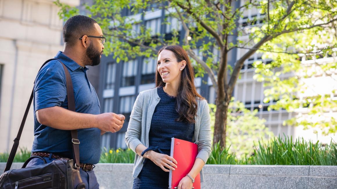 Duquesne business students on campus