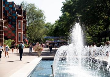 Academic Walk fountain