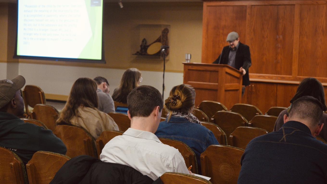 image of people at a lecture event