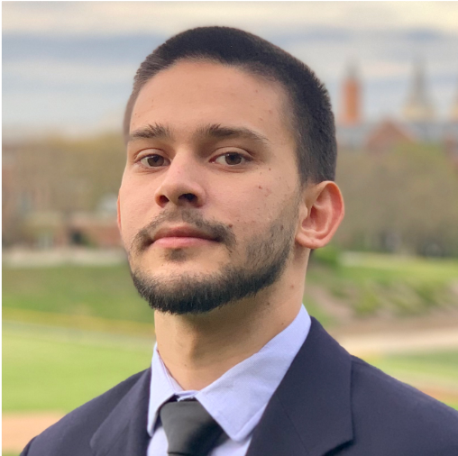 Male student in suit