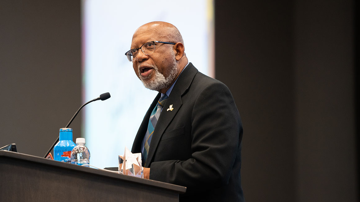 Dr. Ron Swain speaking at Spirit of Diversity 2023 Celebration