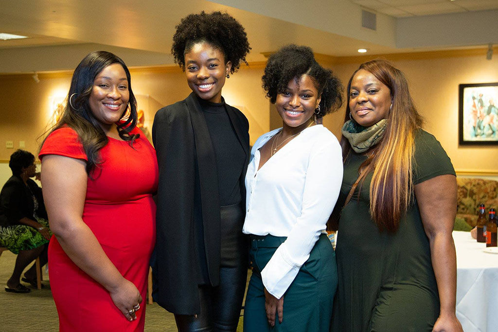 Duquesne University diversity alumni group members with Amber Satterwhite (at far right)