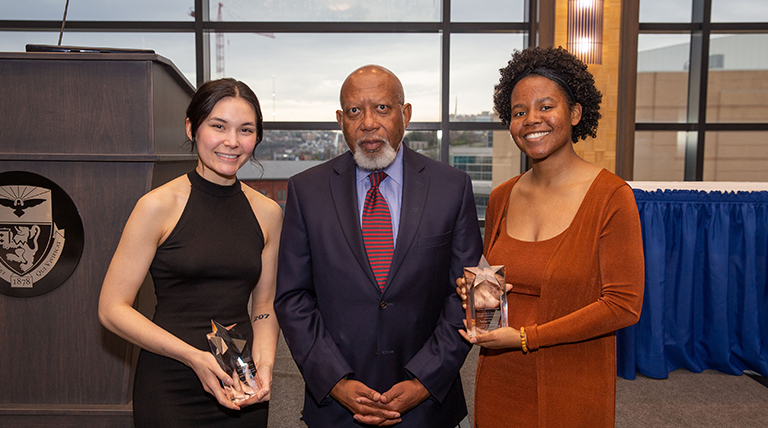 Dr. Ron Swain with Duquesne 2022 award winners