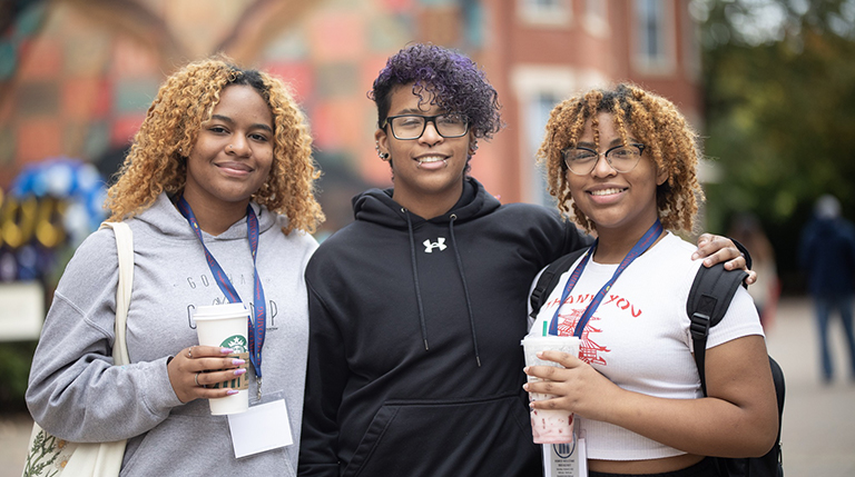 Duquesne students on A-Walk at Homecoming 2022