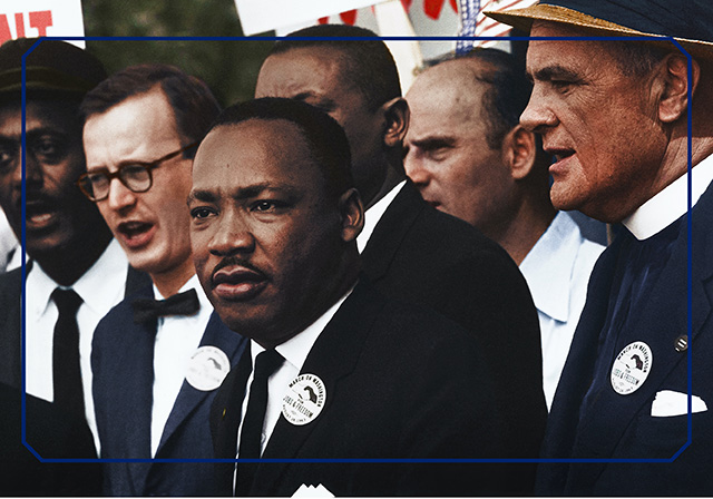 MLK speaking at the March on Washington