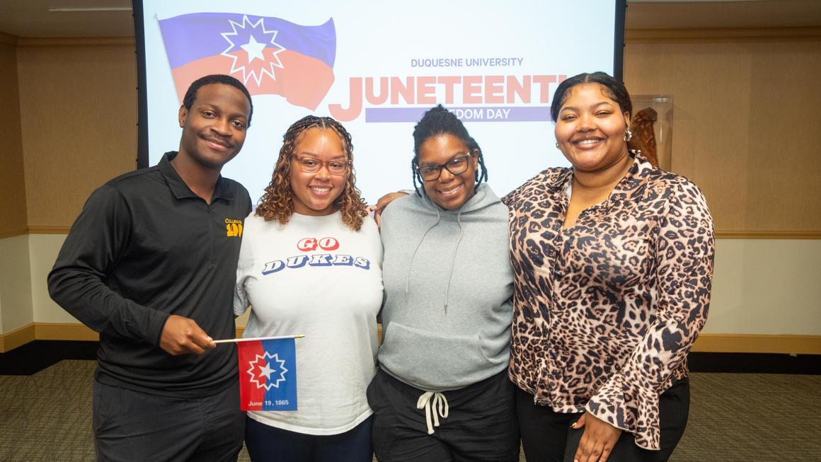 Duquesne students at Juneteenth 2025