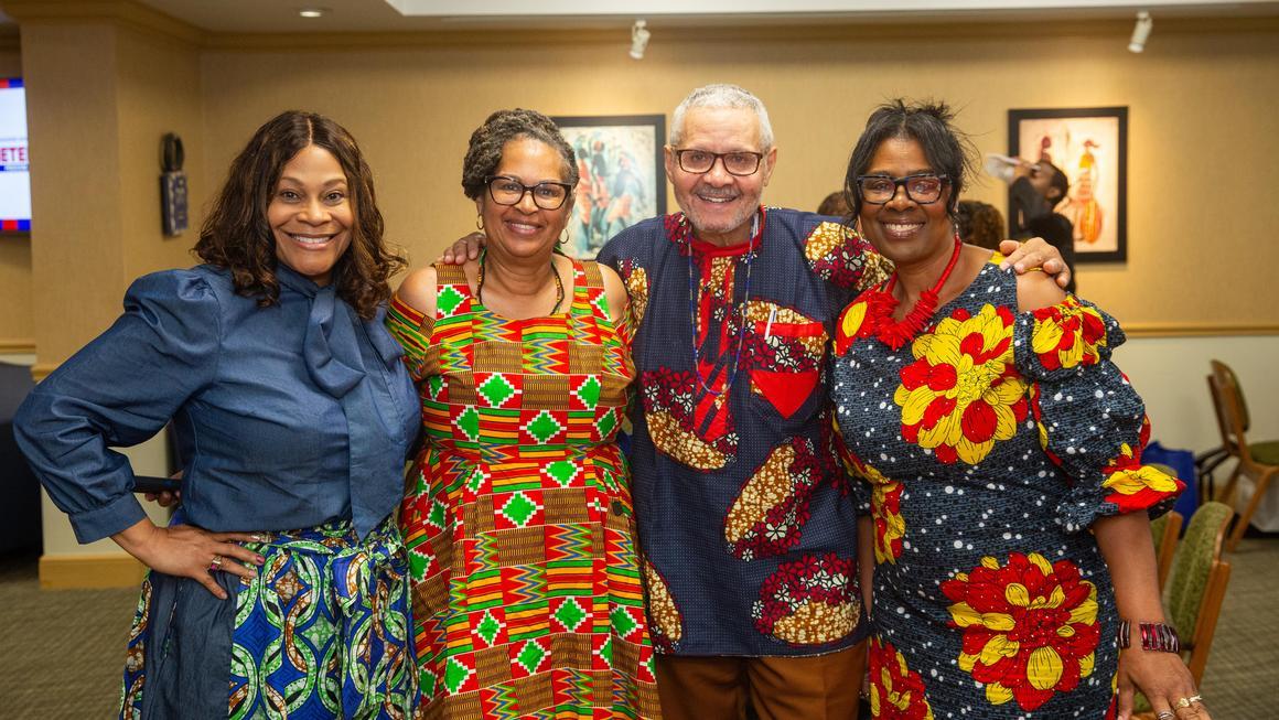 Crystal McCormick Ware, Dr. Anthony B. Mitchell, Sr. and friends at Juneteenth 2025